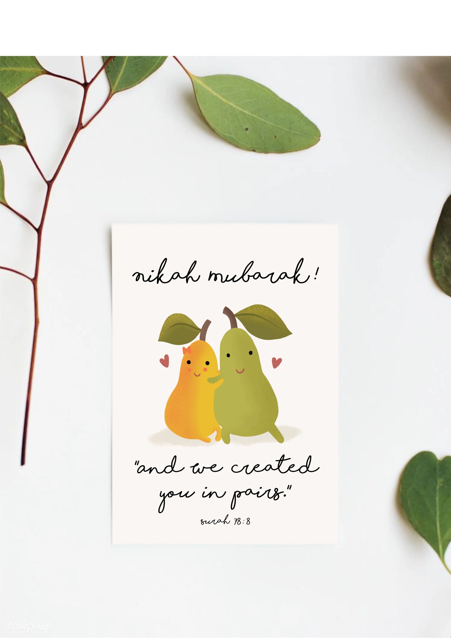 Nikah Card - Pears